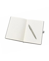 Cuaderno Meta Color Gris Con Boligrafo