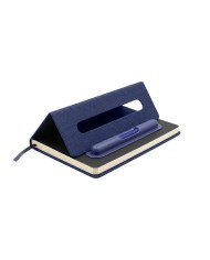 Cuaderno Paris De Color Azul Con Soporte Para Celular