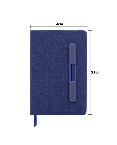 Cuaderno Paris De Color Azul Con Soporte Para Celular