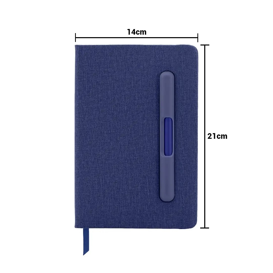 Cuaderno Paris De Color Azul Con Soporte Para Celular