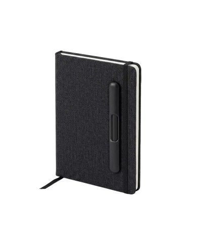 Cuaderno Paris De Color Negro Con Soporte Para Celular