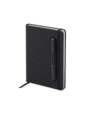 Cuaderno Paris De Color Negro Con Soporte Para Celular