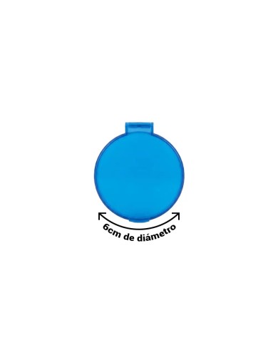 Espejo Cirkel Color Azul Traslucido