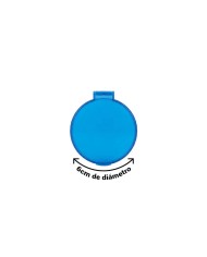 Espejo Cirkel Color Azul Traslucido