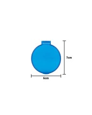 Espejo Cirkel Color Azul Traslucido