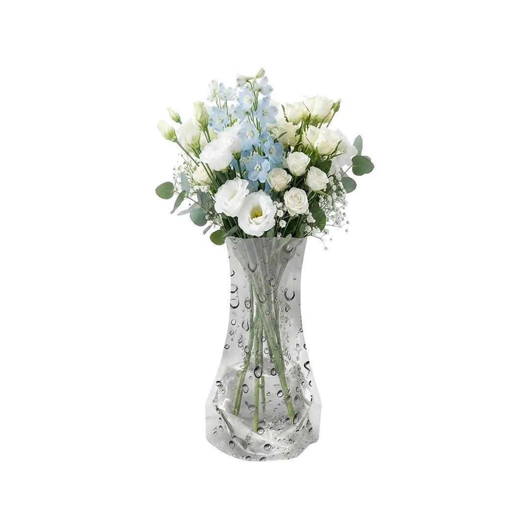 Florero Plegable Flovas Blanco Con Negro