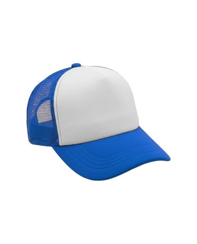Gorra Camionera Premium Azul Con Blanco