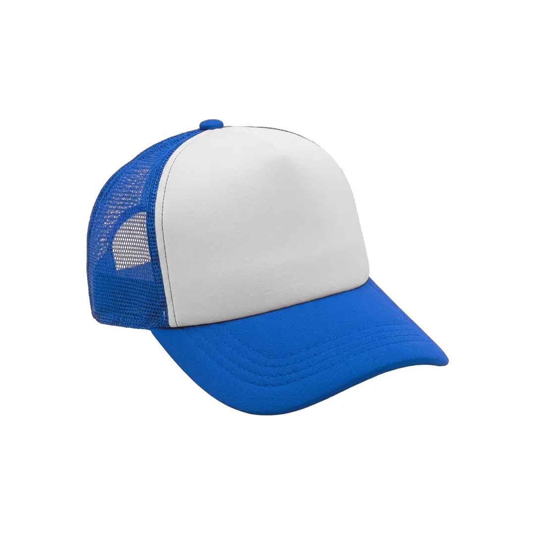 Gorra Camionera Premium Azul Con Blanco