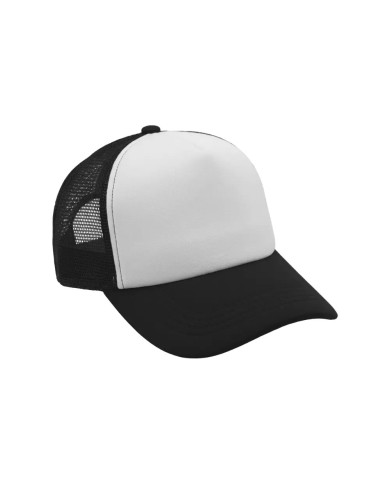 Gorra Camionera Premium Negro Con Blanco