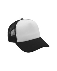 Gorra Camionera Premium Negro Con Blanco