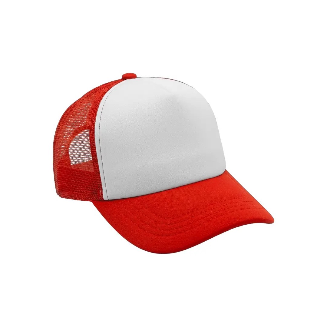 Gorra Camionera Premium Rojo Con Blanco