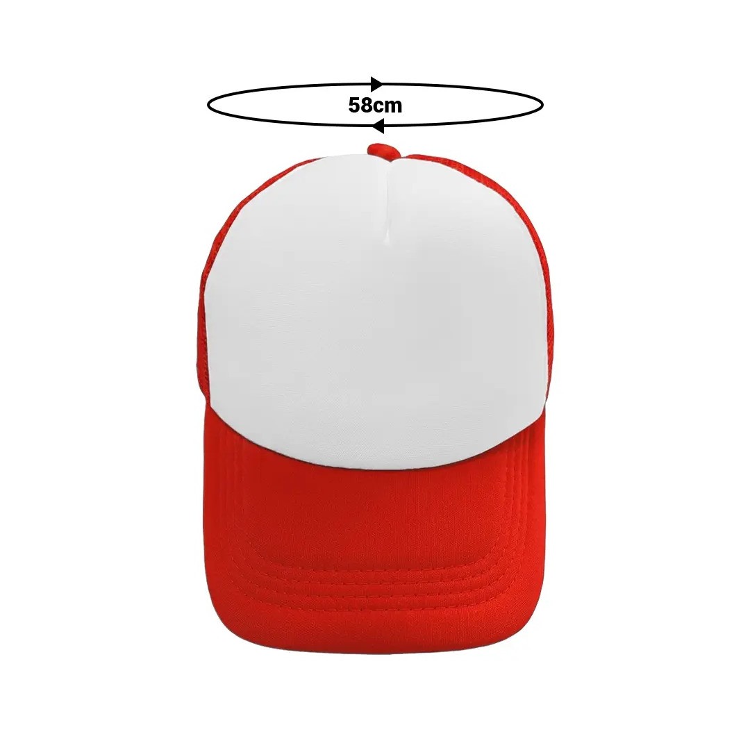 Gorra Camionera Premium Rojo Con Blanco