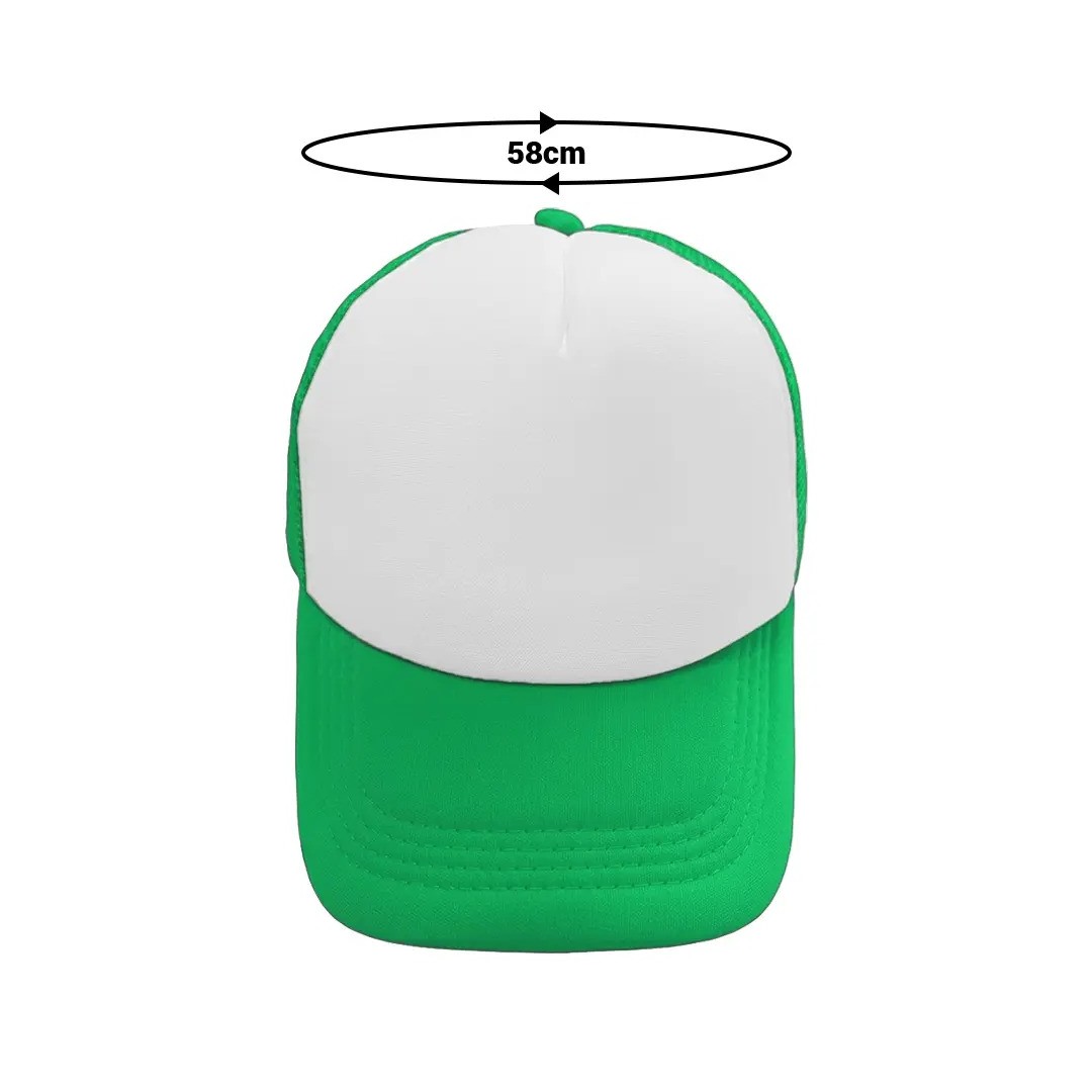 Gorra Camionera Premium Verde Con Blanco