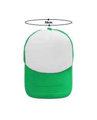 Gorra Camionera Premium Verde Con Blanco
