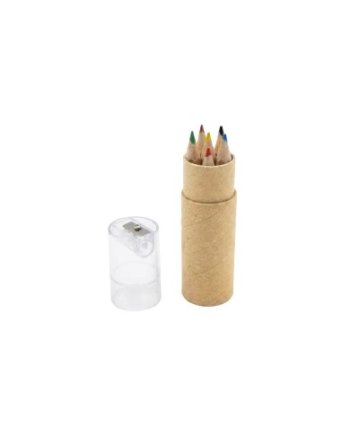 Lapices Con Sacapuntas Matita Eco (6 Colores)