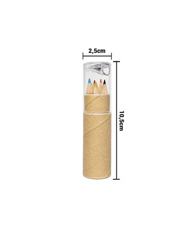 Lapices Con Sacapuntas Matita Eco (6 Colores)
