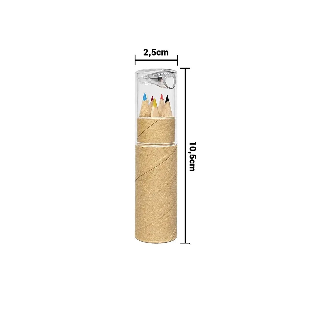 Lapices Con Sacapuntas Matita Eco (6 Colores)