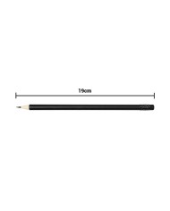 Lapiz Global Negro Con Borrador Negro