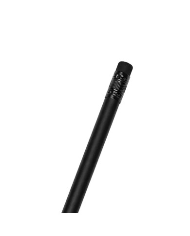 Lapiz Global Negro Con Borrador Negro