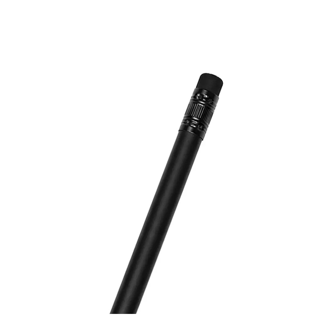 Lapiz Global Negro Con Borrador Negro
