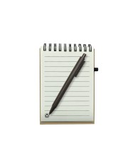Libreta Ecologica Con Boligrafo De Fibra De Cafe