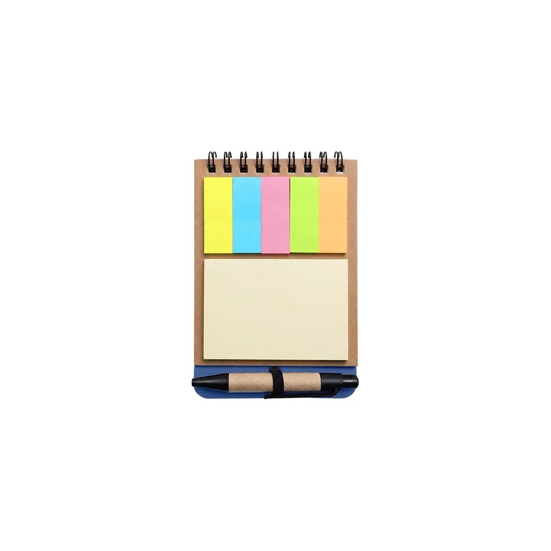 Libreta Ecologica Tap Azul Con Post Its Y Boligrafo