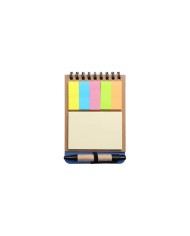 Libreta Ecologica Tap Azul Con Post Its Y Boligrafo