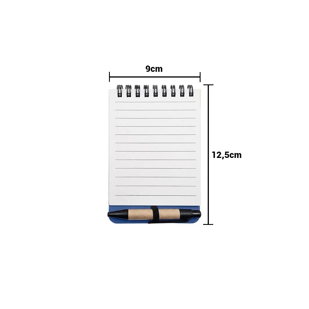 Libreta Ecologica Tap Azul Con Post Its Y Boligrafo