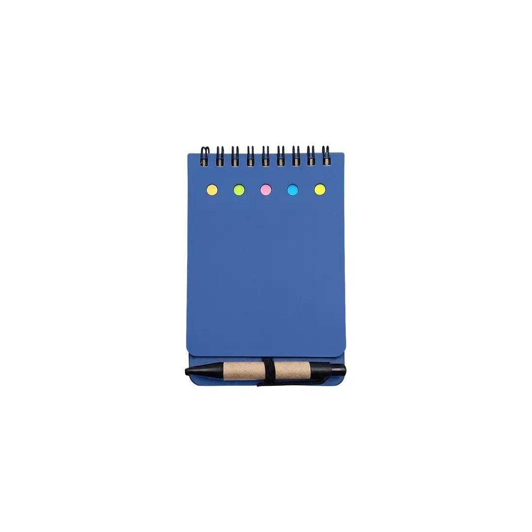 Libreta Ecologica Tap Azul Con Post Its Y Boligrafo