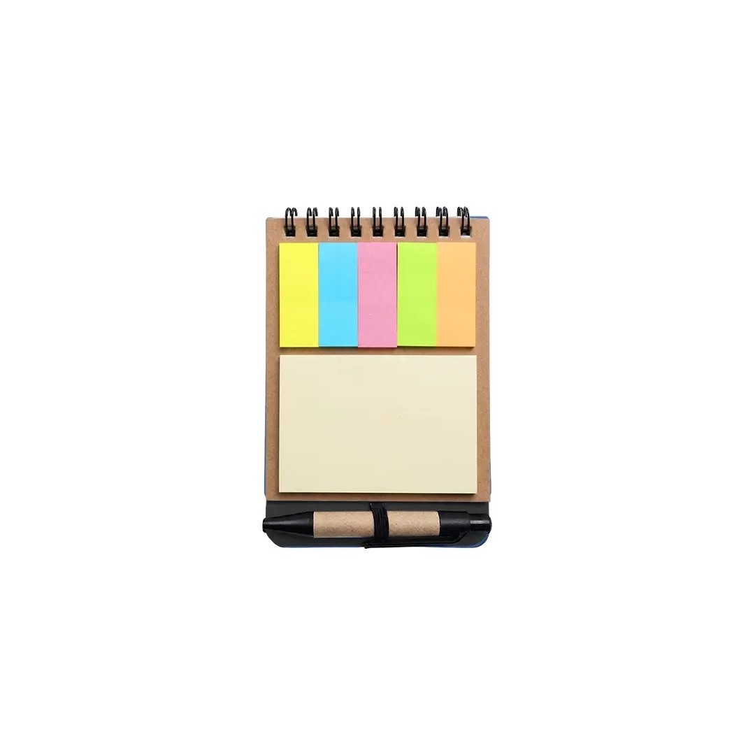 Libreta Ecologica Tap Negro Con Post Its Y Boligrafo