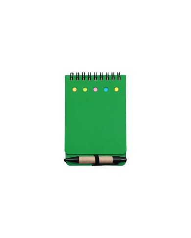 Libreta Ecologica Tap Verde Con Post Its Y Boligrafo