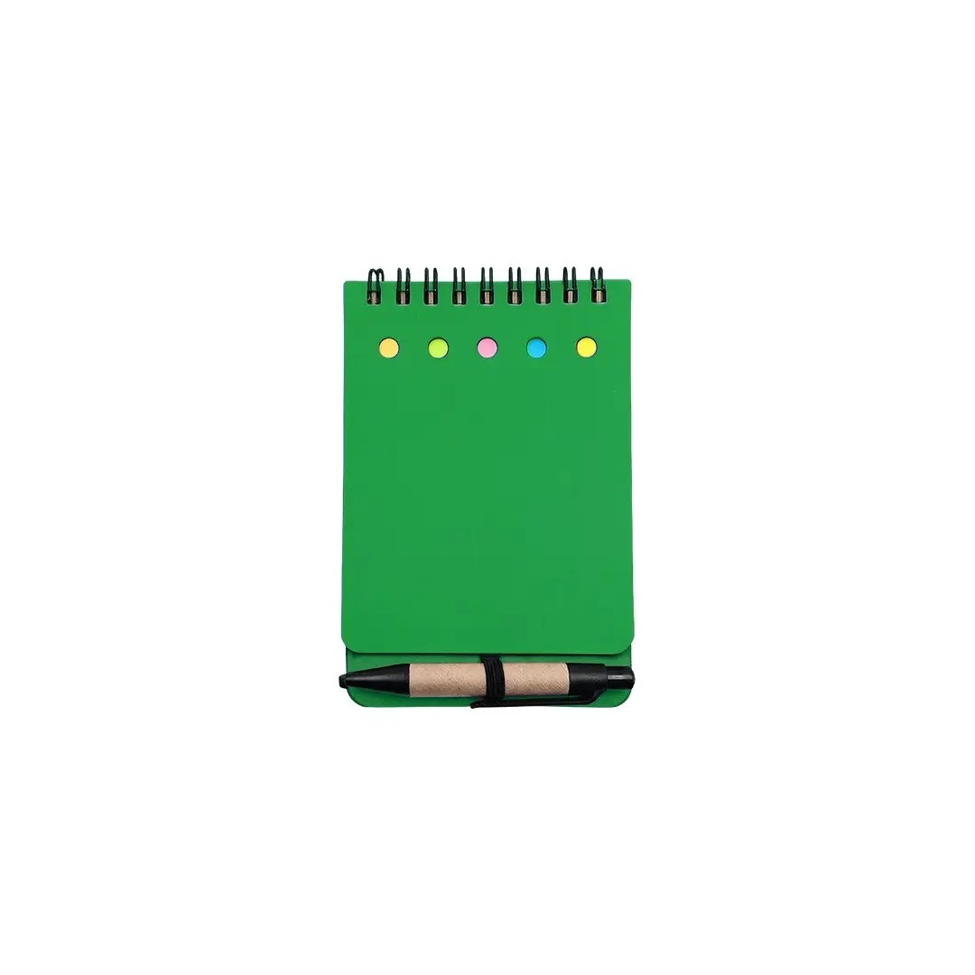 Libreta Ecologica Tap Verde Con Post Its Y Boligrafo