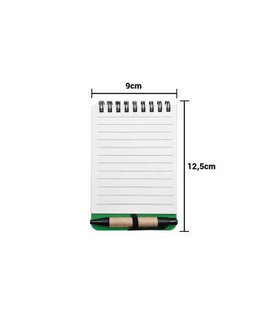 Libreta Ecologica Tap Verde Con Post Its Y Boligrafo