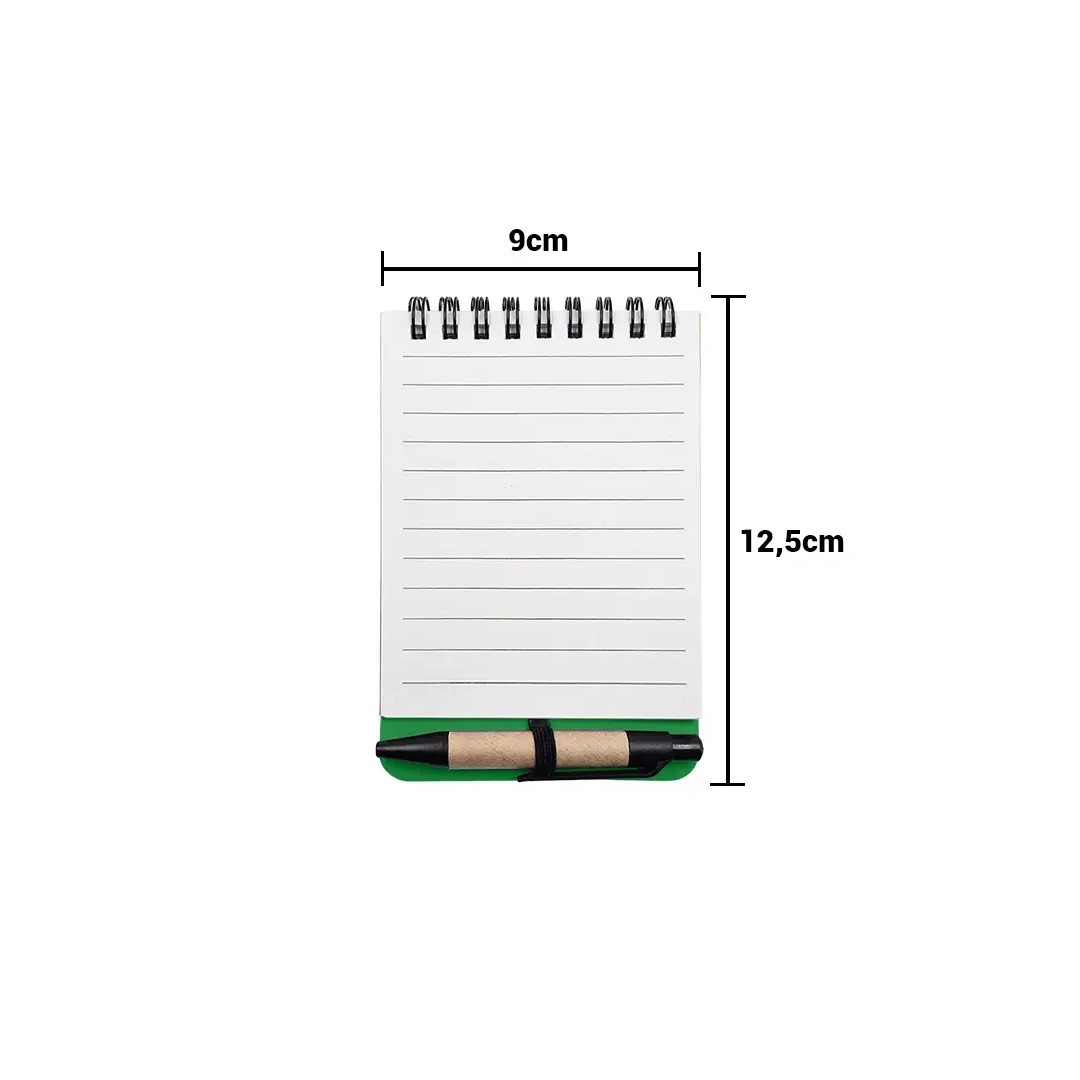 Libreta Ecologica Tap Verde Con Post Its Y Boligrafo