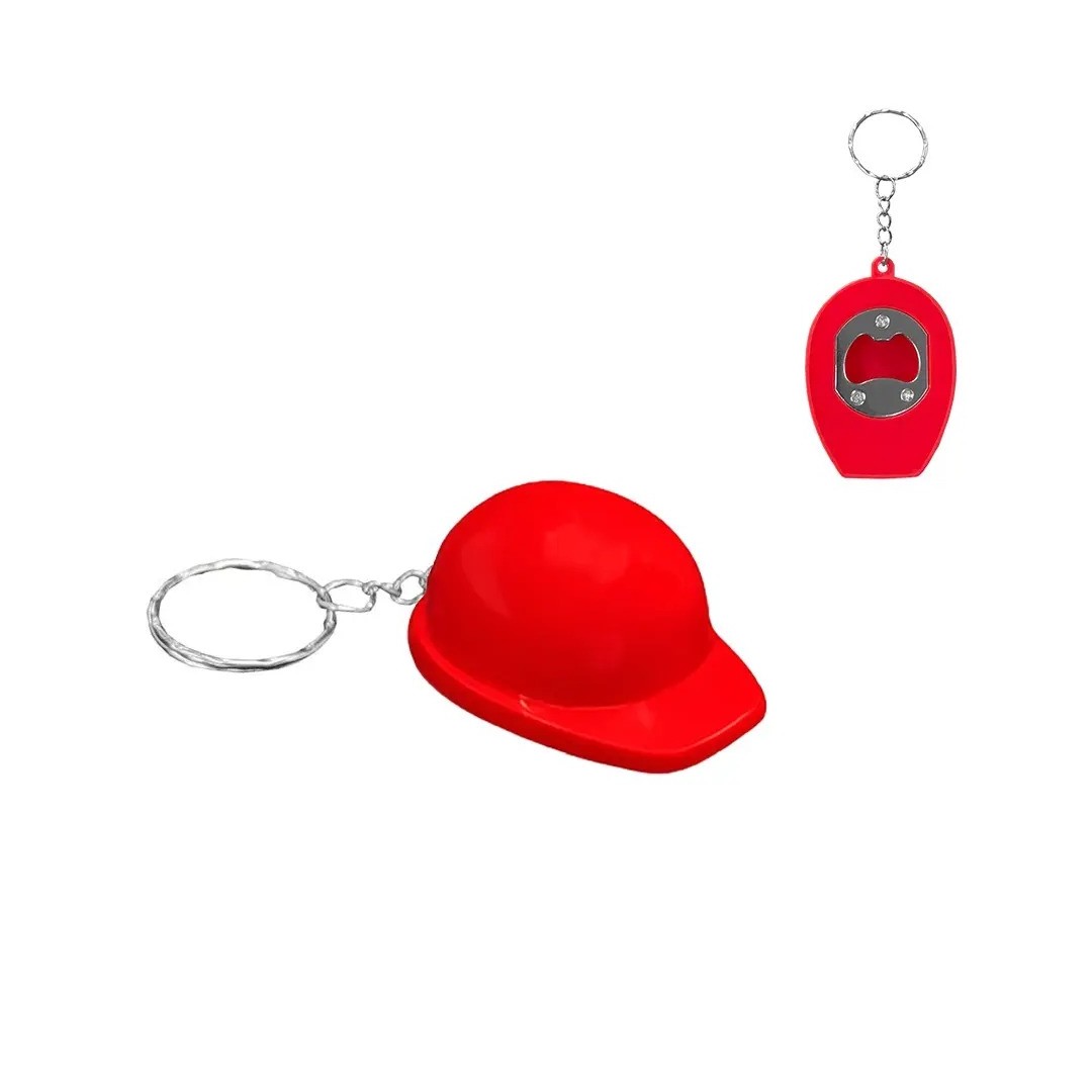 Llavero Destapador Casco Jr Rojo