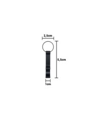 Llavero Destapador De Aluminio Fiesta Negro