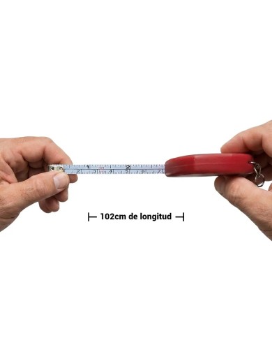 Llavero Flexometro Rino Color Rojo
