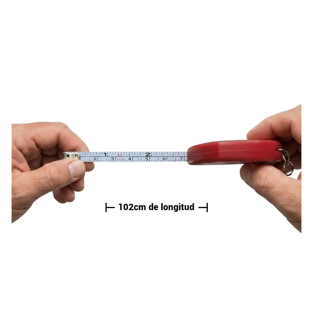 Llavero Flexometro Rino Color Rojo