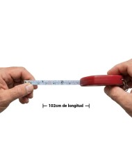 Llavero Flexometro Rino Color Rojo