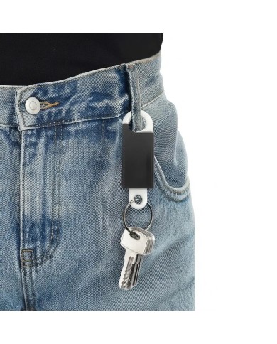 Llavero Hanger Negro Con Blanco