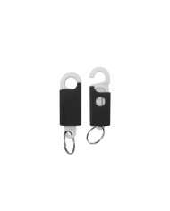 Llavero Hanger Negro Con Blanco