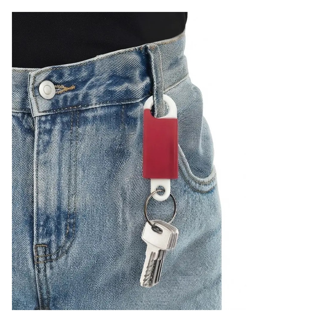 Llavero Hanger Rojo Con Blanco