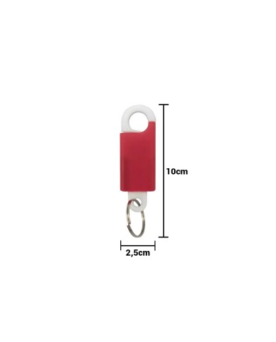 Llavero Hanger Rojo Con Blanco