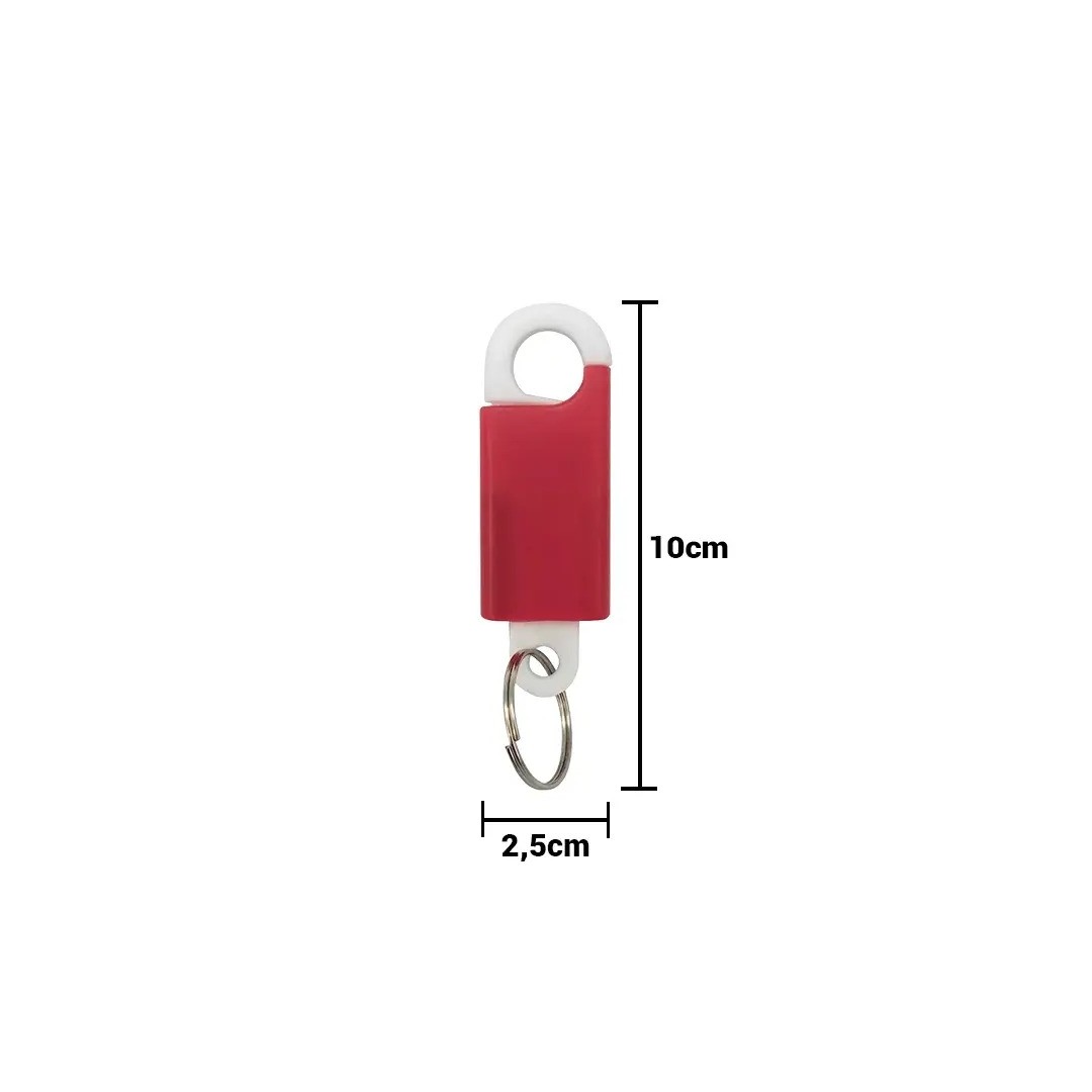 Llavero Hanger Rojo Con Blanco