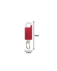 Llavero Hanger Rojo Con Blanco