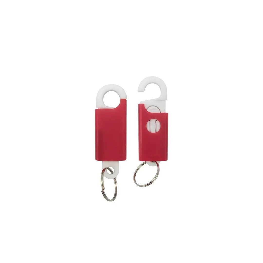 Llavero Hanger Rojo Con Blanco