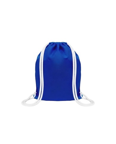 Mochila Encarrujada Cambrela Azul/Cordon Blanco 40Cmx34