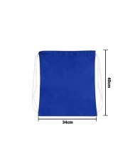 Mochila Encarrujada Cambrela Azul/Cordon Blanco 40Cmx34