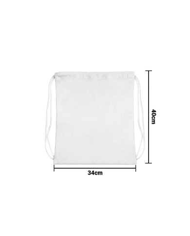 Mochila Encarrujada Cambrela Blanco/Cordon Blanco 40Cmx34