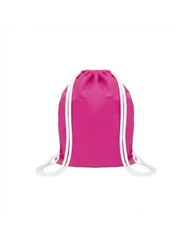Mochila Encarrujada Cambrela Fucsia/Cordon Blanco 40Cmx32Cm